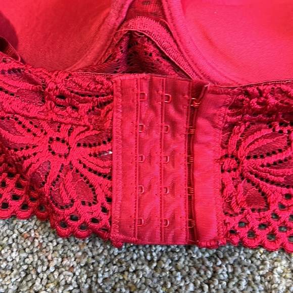 Red lace push up bra size S - Picture 7 of 14